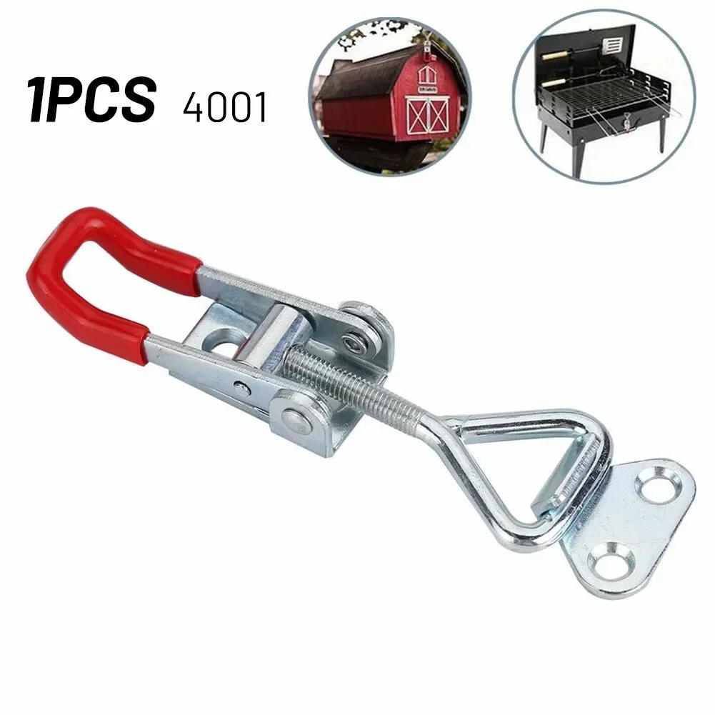 Description Picture 6 of item1PC Toggle Latch Catch Toggle Clamp Adjustable Cabinet Boxes Lever Handle Lock Hasp For Sliding Door Furniture Hardware