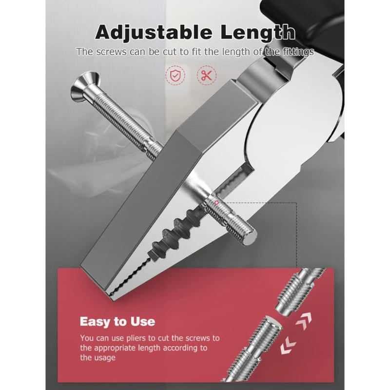 Description Picture 3 of item50 Pack 4mm Door Handle Screws set Door Handle Through Fixings for Door Handle Roses Knobs Door Lock & Escutcheons