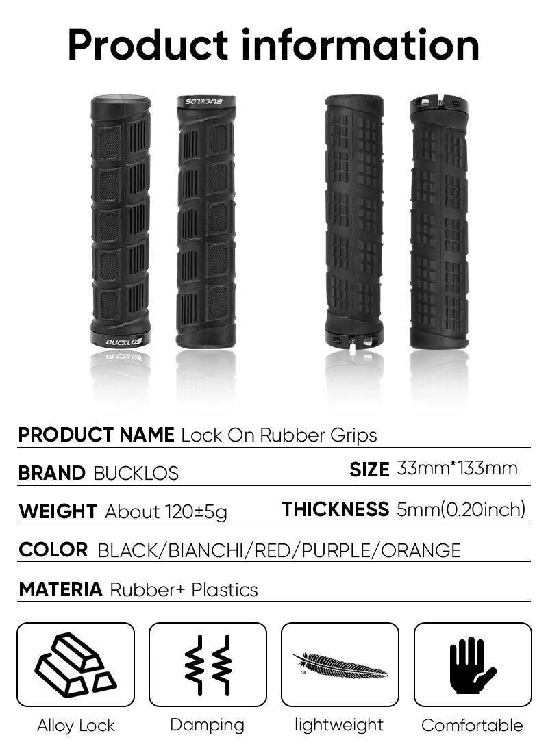 Description Picture 4 of itemBUCKLOS Bicycle Handlebar Grips Double Lock on Mountain Bike Grip Comfortable Shock-absorption MTB Cuffs Anti-slip Bike Handles