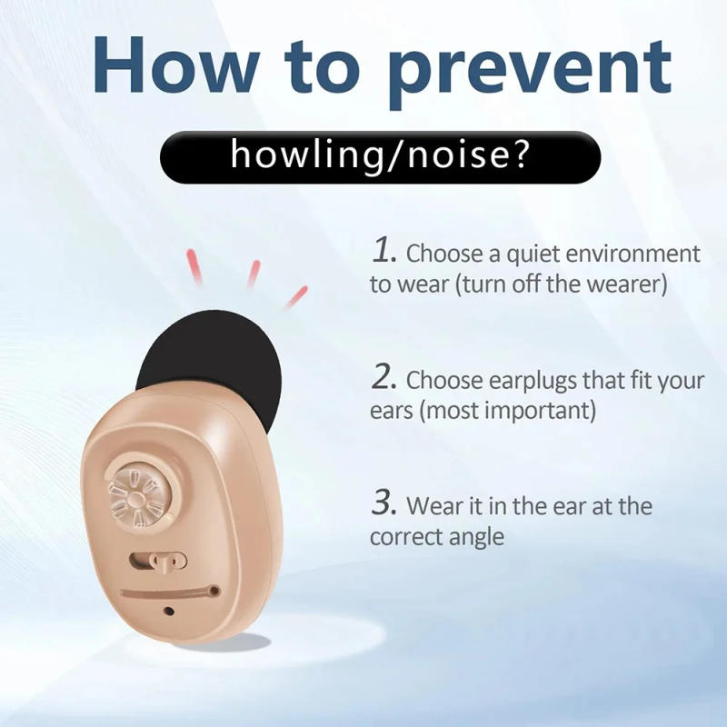 Description Picture 6 of itemHearing Aids for Deafness Elderly Rechargeable Hearing Aid Mini Digital Sound Amplifier with Noise Cancelling audifonos