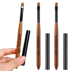 Gradient Nail Art Brush Acrylic Nail Ombre Pen DIY UV Gel Brushes Painting Drawing Flowers Nails Brush Manicure Tools for Salon