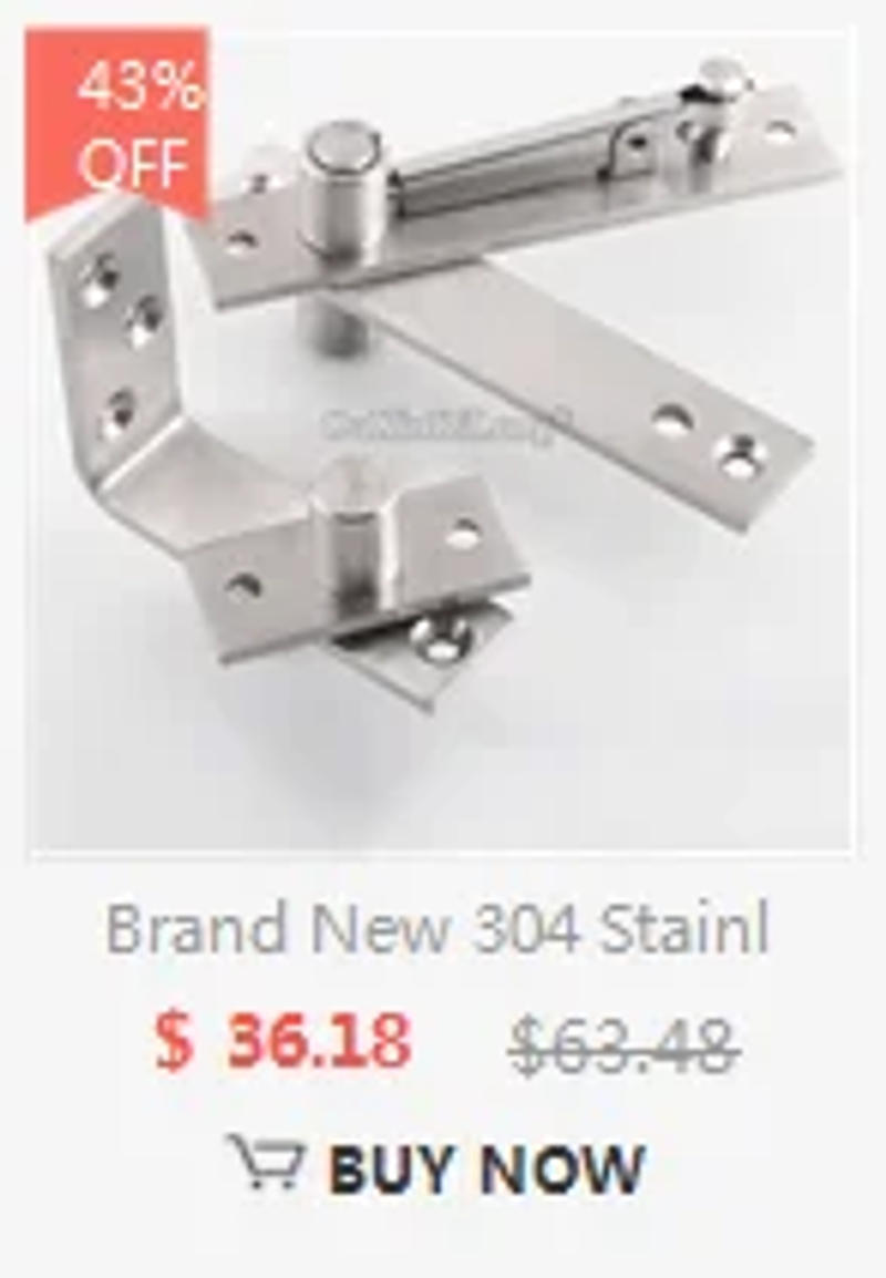 Description Picture 5 of item1Set Heavy Duty Door Hinges 360° Rotary Hydraulic Buffer Floor Spring Door Pivot Hinge Door Shaft Up and Down Install Load 300KG