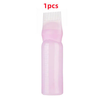 170ml Multicolor Plastic Hair Dye Refillable Bottle Applicator Shampoo Bottle Oil Comb Brush Comb Hairdressing Styling Tool