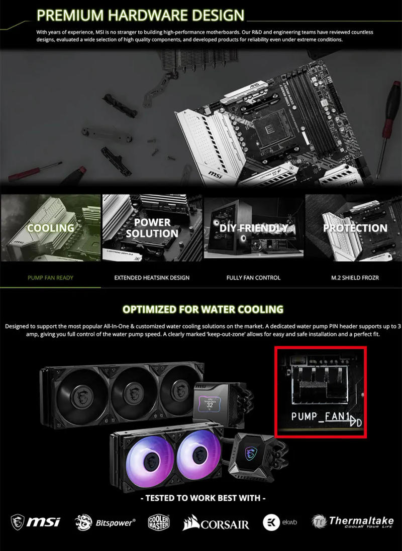 Description Picture 5 of itemMSI AM4 NEW MAG B550M MORTAR MAX WIFI +Ryzen 7 5700X B550 CPU KIT For Gaming Desktop