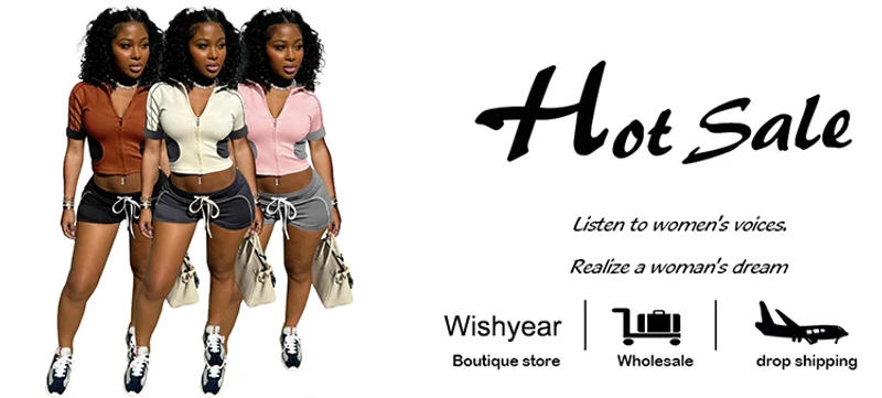 Description Picture 2 of itemSports Suit Patchwork 2 Pieces Pants Sets Women Short Sleeve Zip Tops and Shorts Drawstring Active Fitness Jogging Outfits 2025