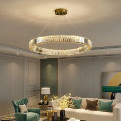 Modern Luxury Crystal Ceiling Pendant Lamp Living Room Bedroom Hanging Chandelier Bar Dining Table Light for Room Decor Lustre
