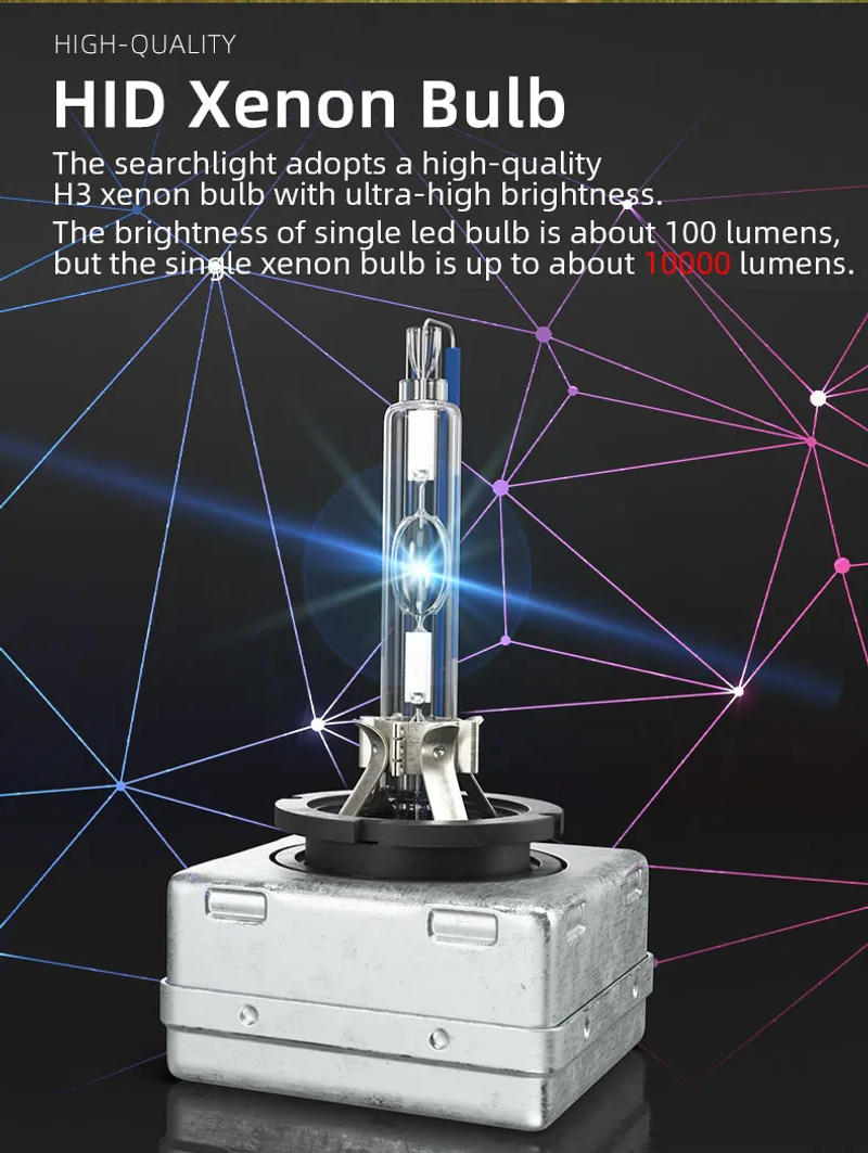 Description Picture 3 of itemPowerful Spotlights Work Light Tripod Interface High Power Flashlight Xenon 12v Searchlight Hunting Portable Lighting Fishing