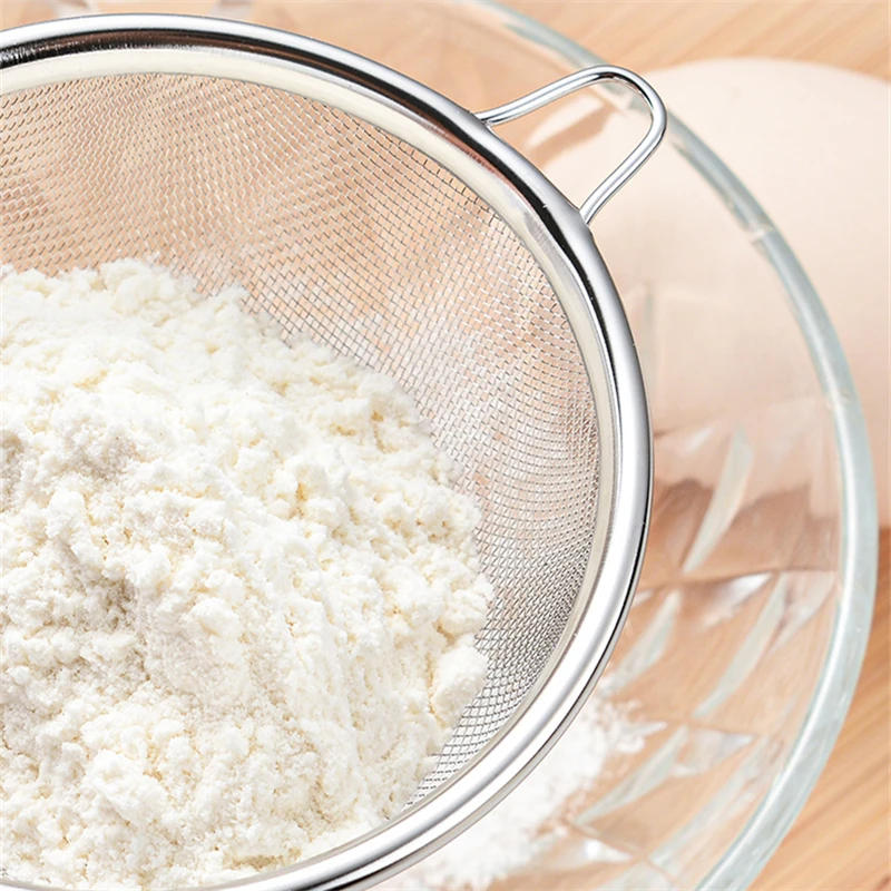 Description Picture 6 of itemStainless Steel Handheld Tea Strainer Fine Mesh Teapot Tea Leaf Infuser Flour Sieve Coffee Matcha Powder Filter Kitchen Colander