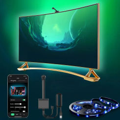 New Style TV LED Backlight with AR Color Gamut Sensor, 12.5FT-16.4ft RGB Light Strip, Suitable for 55-85 Inch TVs and Monitors