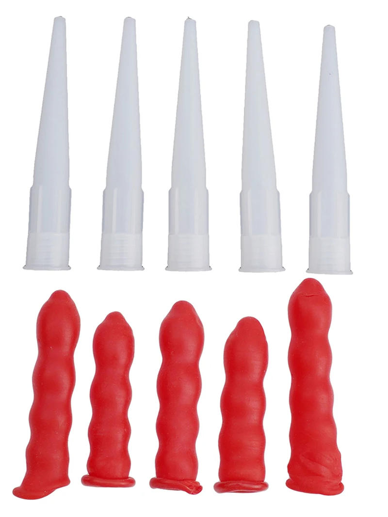 Description Picture 2 of itemRolled Bottle Cap Sealing Cap Caulking Nozzles Cap Preserving Latex Cap Caulking Nozzles Glue Tip Easy To Use High Quality Latex