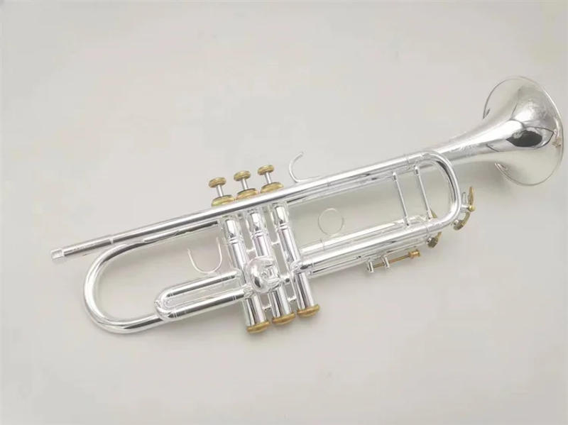 Description Picture 3 of itemtrumpet Stradivarius 180s-37 Anniversary Silver Trumpet Pipe Flat Instrument Brass Strudents