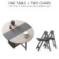 table with 2Lchairs