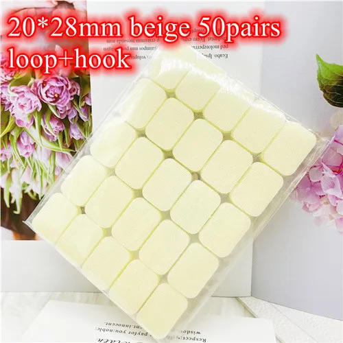 Description Picture 6 of itemSquare Sticker Adhesive Self Adhesive Fastener Tape 20*28mm 20*45mm Nylon Hooks and Loops Strong Glue Tape Sticker Fasteners