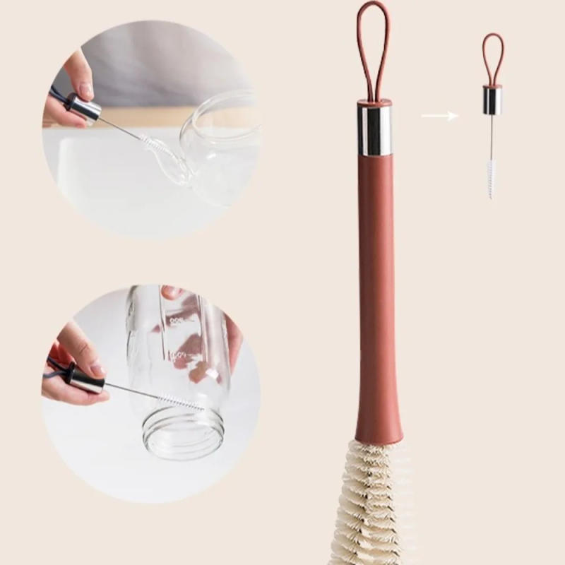 Description Picture 6 of itemConvenient Multi-functional Glass Cup Washing Brush Hanging Portable Wine Brush Anti Slip Handle Flexible Cup Scrubber Home