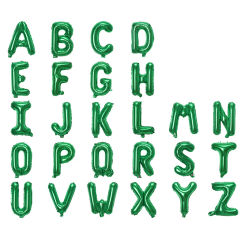 16inch Green Letter A to Z Alphabet Foil Balloons Birthday Party Wedding Decoration Event & Party Supplies Birthday Balloons