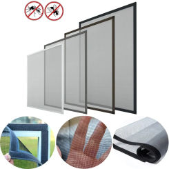 New Customized Window Screen Insect Self Adhesive Reusable Washable Window Net Mosquito Mesh Tulle Screen Frame Kit Personalized