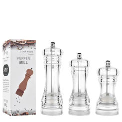 Acrylic Grinder Transparent Pepper Mill Manual Crusher Ceramic Core Multifunctional Cruet Kitchen Tool