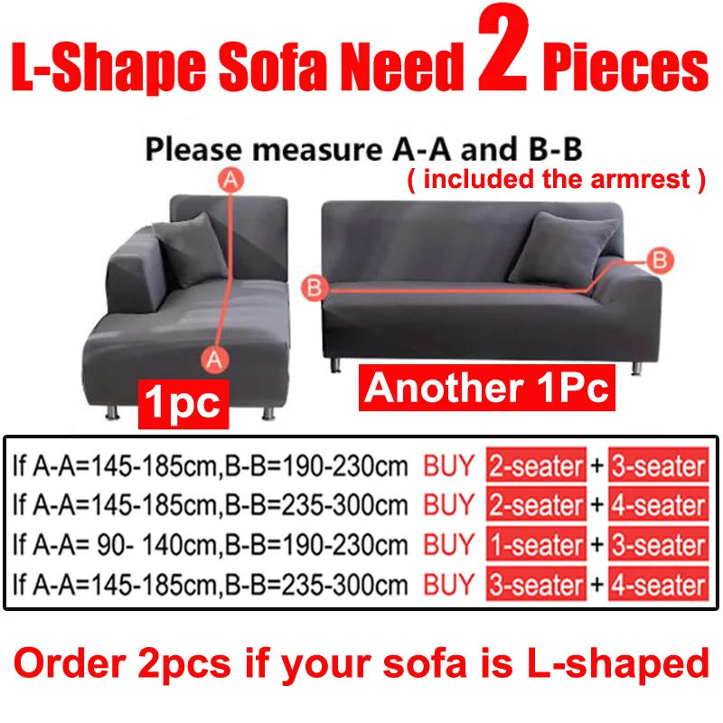 Description Picture 3 of itemSofa Cover for Living Room Thick Elastic Jacquard Cover for Sofa Couch Armchair 1/2/3/4 Seater L Shaped Corner Sofa Cover