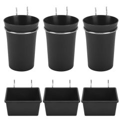 6 Sets Pegboard Bins Pegboard Cups With Hooks, Pegboard Hooks Assortment, Hooks For Pegboard Cup Holder For Organizing