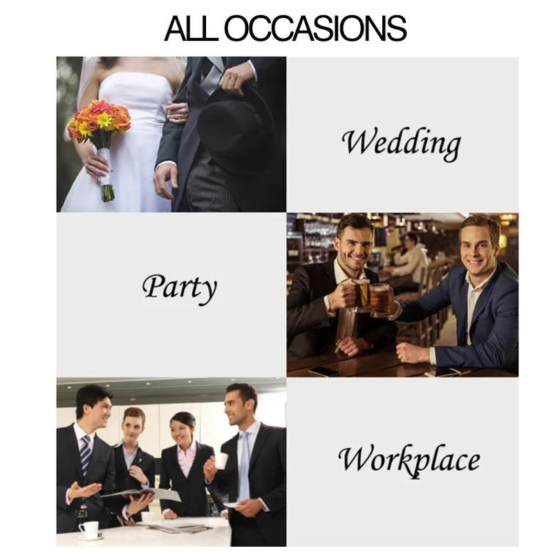 Description Picture 2 of itemLuxury 100% Wool Super Pure Wool Suits Tailor Made Suits Light Gray Wedding Suits Custom Made Men Suits Cosutmes Sur Mesure