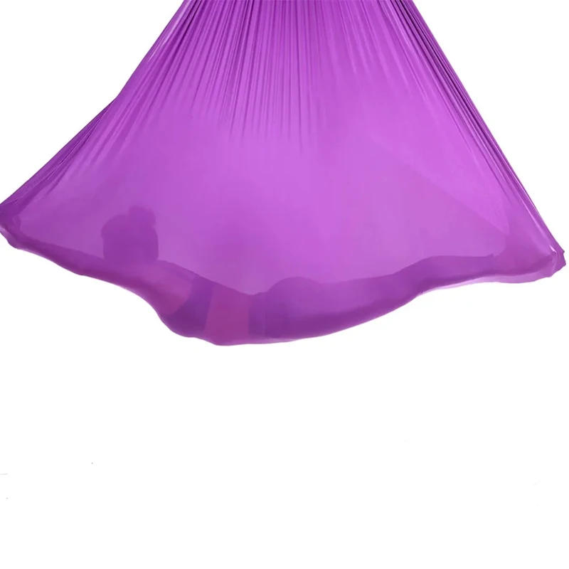 Description Picture 6 of item4*2.8m Full Set Aerial Silk Yoga Hammock Inversion Traction Exercises Anti-Gravity Yoga Pilates Trapeze Swing