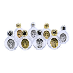 Holy Water Bottle for Christian, Catholic Blessed Baptism, Empty Glass Bottles for Christian Religious Party, 15ml