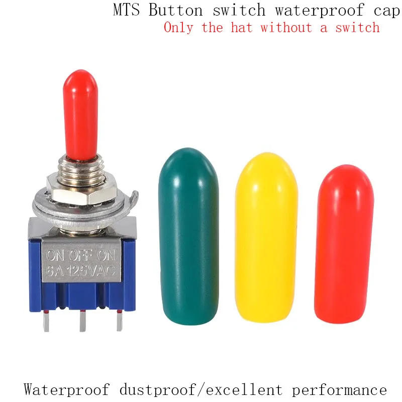 Description Picture 2 of item50Pcs Rubber Sheath Cap Cover Forming For Miniature Mini Bat Toggle Switch MTS-102/103/202/203