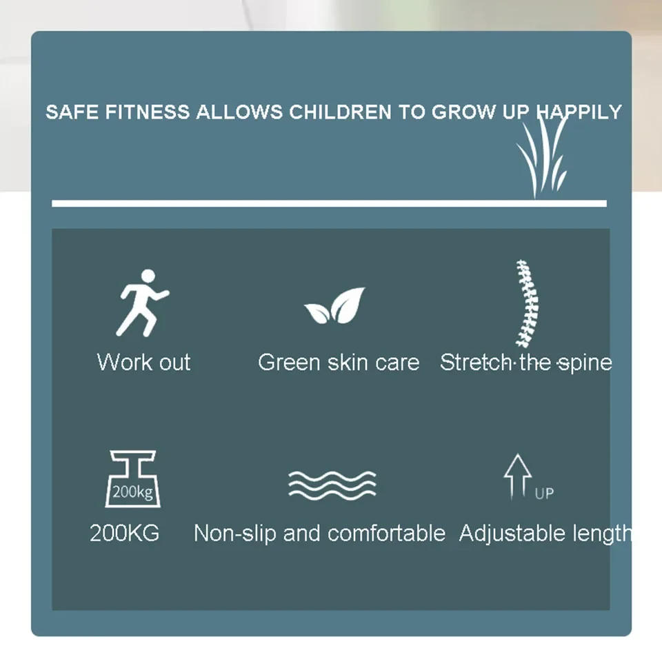 Description Picture 3 of itemHousehold Kids Gymnastic Rings Sling Ring Fitness Horizontal Bar Pull-up Indoor Sports Lumbar Traction Handle Children Fitness