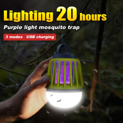 USB Rechargeable Electric Mosquito Repellent Multifunction Flashlight Powerful Portable Tent Lamp Camping Fishing Garden Light