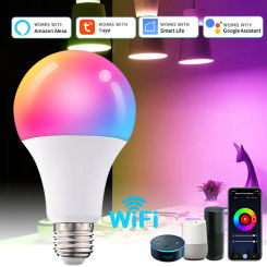 Tuya AC 220V 110V Smart WiFi LED Light Bulb E27 10W 15W 20W Alexa LED Lamp Smart Life APP Google Assisatnt Echo Voice Control