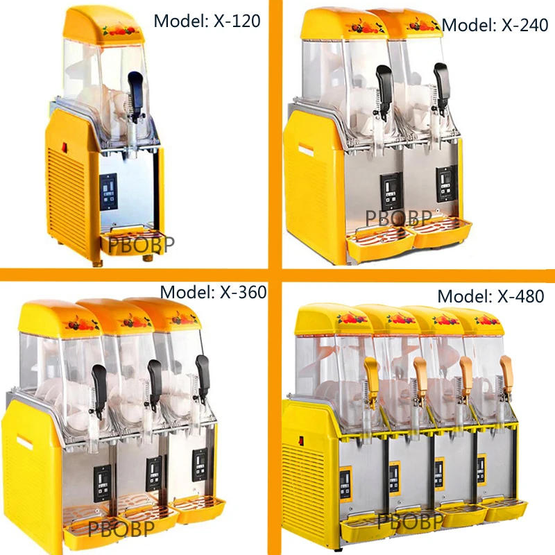 Description Picture 6 of itemPBOBP Small Commercial Slush Machine Making Machine Single Cylinder Snow Mud Machine Automatic Slush Ice Melt Machine