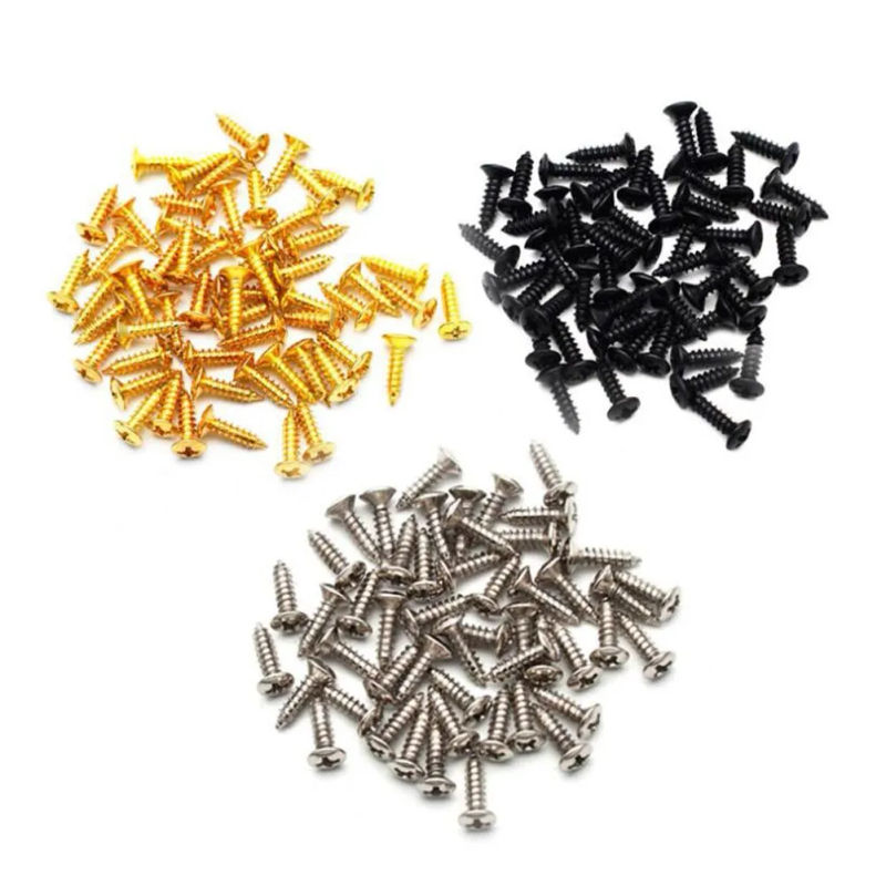 Description Picture 3 of item50Pcs/Set Guitar Pickguard Scratchplate Screws With Box For ST Electric Guitar Bass 12x6x3mm Guitar Tools Accessories