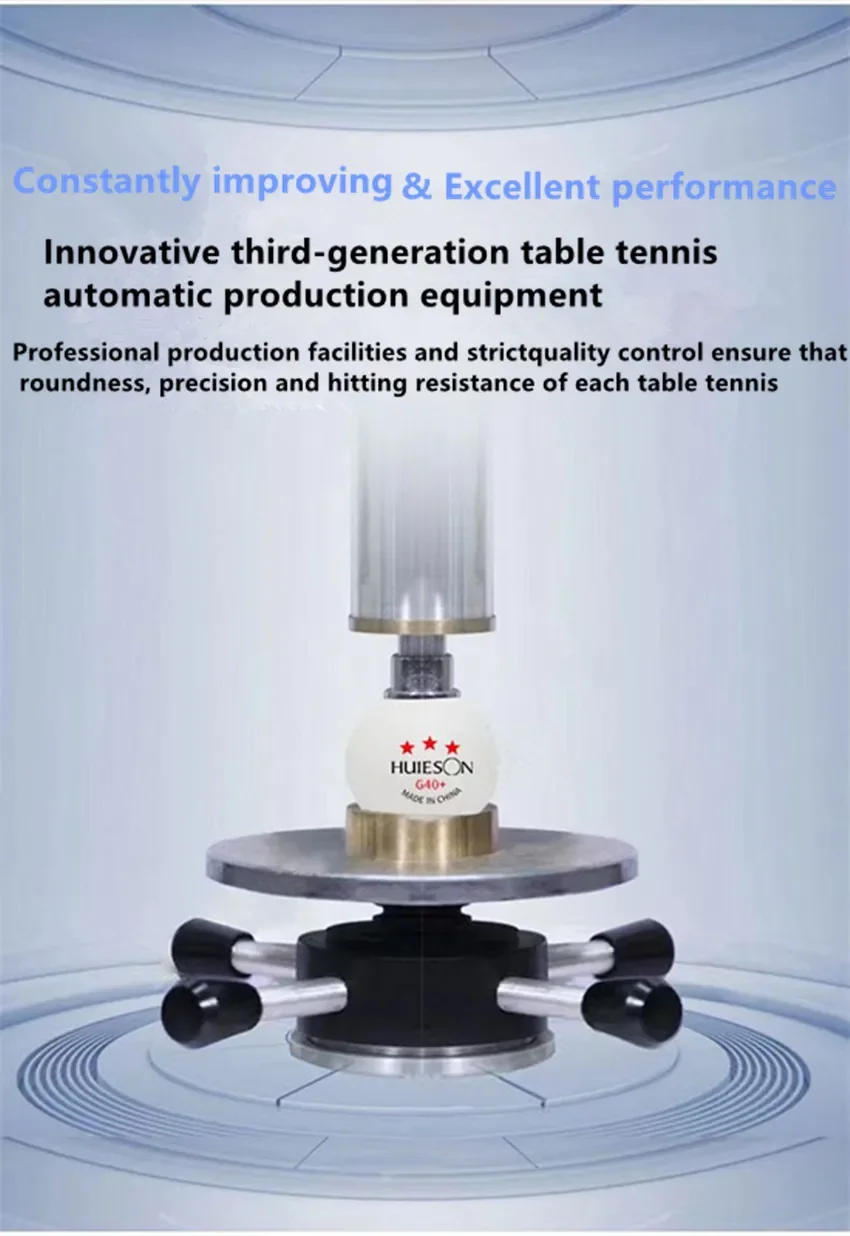 Description Picture 6 of item100Pcs Huieson 3 Star Ping Pong Balls ABS+ Material Professional Table Tennis Balls TTF Standard Table Tennis For Competition