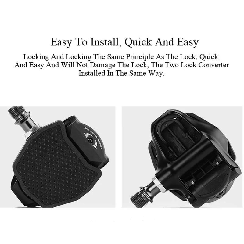Description Picture 4 of itemfor SPD-SL Pedals Adapter Flat Pedal Converter for Shimano SPDSL Road Bicycle System Plate for KEO Bike Clipless Pedals Adapter
