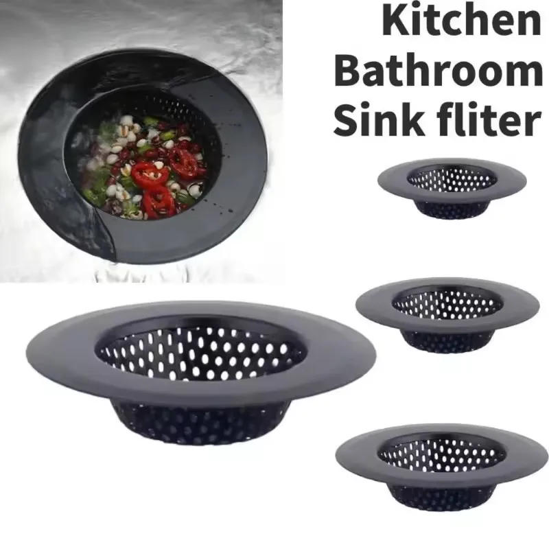 Description Picture 2 of itemKitchen Sink Filter Stainless Steel Mesh Sink Strainer Filter Bathroom Sink Strainer Drain Hole Filter Trap Waste Screen Tools