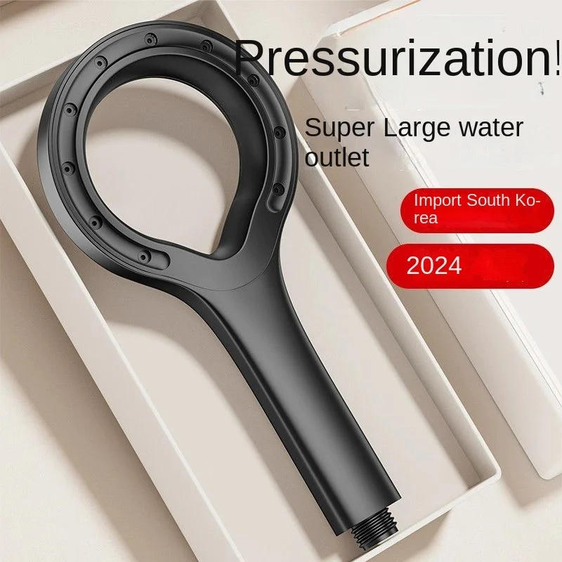 Description Picture 3 of itemPressurized Shower Head Water Saving Single Mode High Pressure Message Big Panel Booster Mixer Bathroom Faucet Accessories