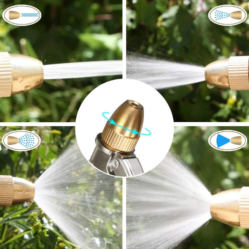 Description Picture 5 of item1Pcs High Pressure Water Spray Gun All Metal Plating Garden Hose Pipe Lawn Adjustable Mode Spraying Garden Irrigation Car Wash