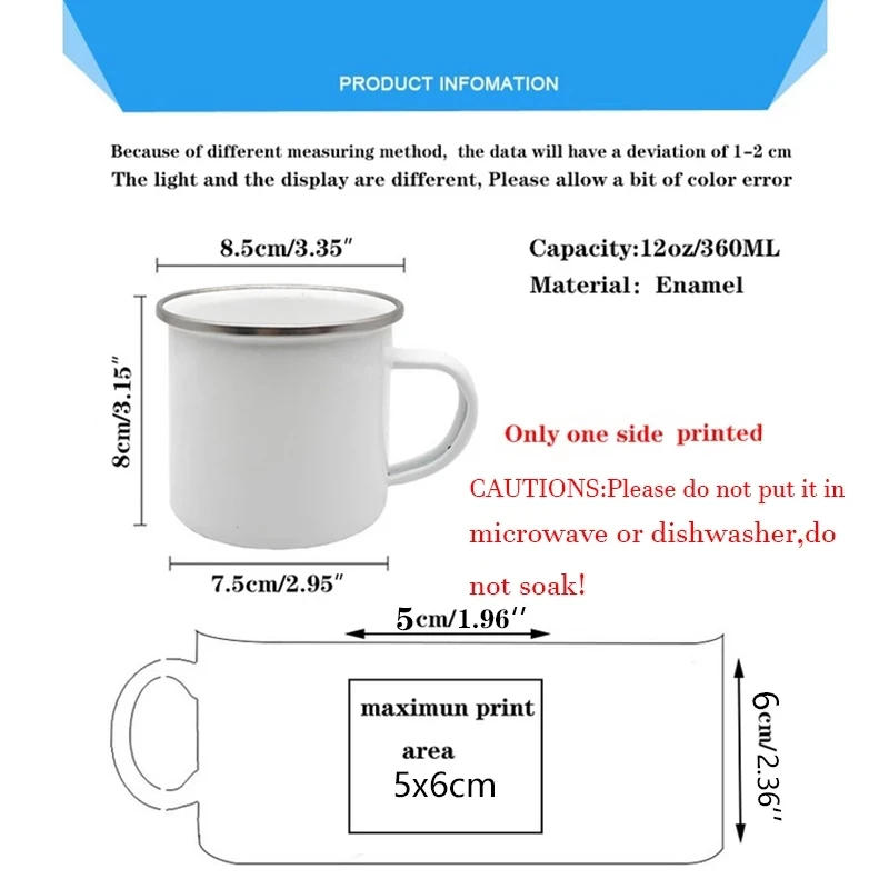 Description Picture 3 of itemThe Entire Universe Best Dad Print Coffee Cup Enamel Mugs Gift Father's Day Drink Wine Juice Cup Fathers Day Gifts Enamel Mug
