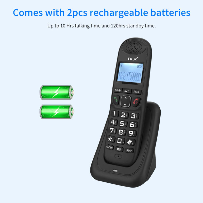 Description Picture 5 of itemExpandable Cordless Phone System with 3 Lines Display Caller ID Hands-free Calls Intercom Conference Call Mute Function