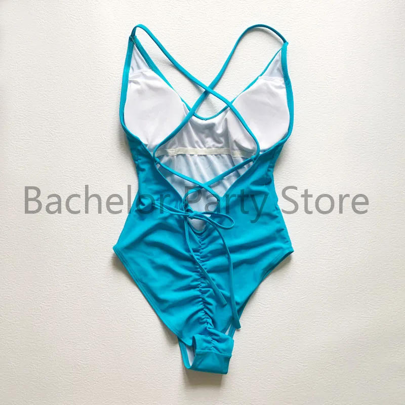 Description Picture 6 of itemSexy One Piece Swimsuit Women Swimwear Custom text Thong Bikini Bathing Suit maillot de bain femme Padded Swimming Suit femme