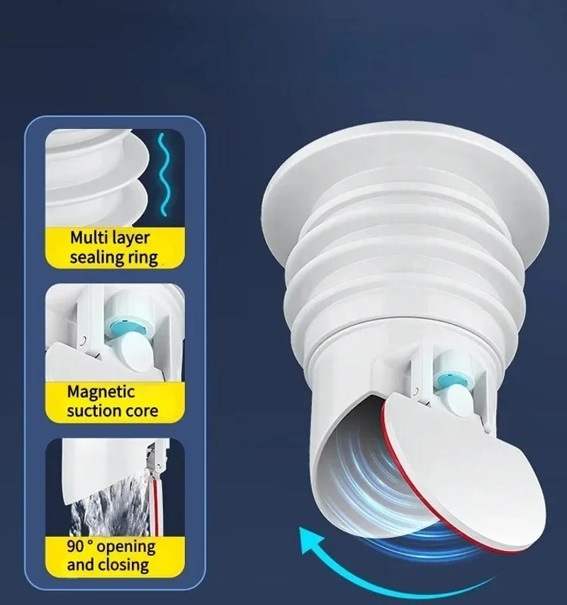 Description Picture 3 of itemFloor Deodorizing Bathroom Accessories Core Drain Trap Water Pipe Plug Anti-blocking Kitchen Sink Drain Filter Shower Drains