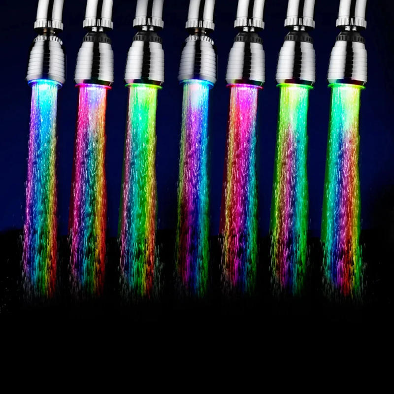 Description Picture 3 of itemLED Temperature Sensitive 3 Color Light Faucets Kitchen Bathroom Water Saving Aerator Tap Extender Adapter Nozzle Shower Sprayer