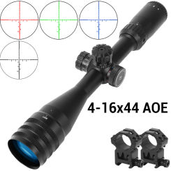 4-16X44 AOE Rifle Scope Telescopic Sight for Hunting Optics Riflescope Illuminated Reticle Tactical Compact Airsoft Sights
