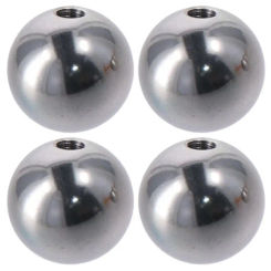 4Pcs Stainless Steel M4/M6 Ball Nuts Knob Round Silver Blind Hole Screw Cap Cover Drilling Ball
