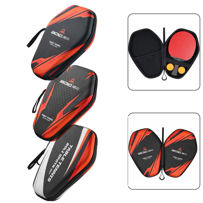 Description Picture 3 of itemTable Tennis Racket Bag Ping-Pong Bat Ball Bag EVA Hard Shell Table Tennis Paddle Box Case With With Hand Strap