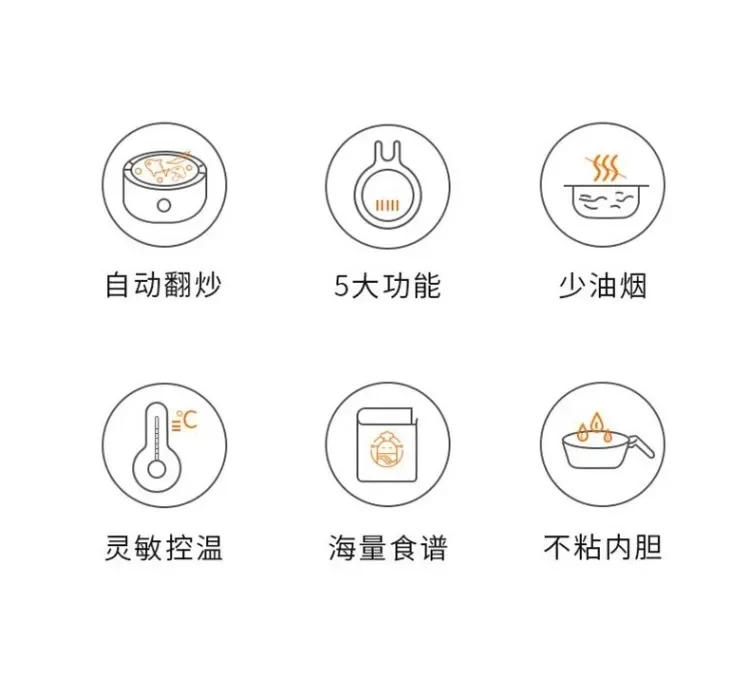 Description Picture 3 of item220V Intelligent Automatic Multifunctional Cooking Machine Household Electric Frying Pan Stir-fry Pan Kitchen Appliance AK