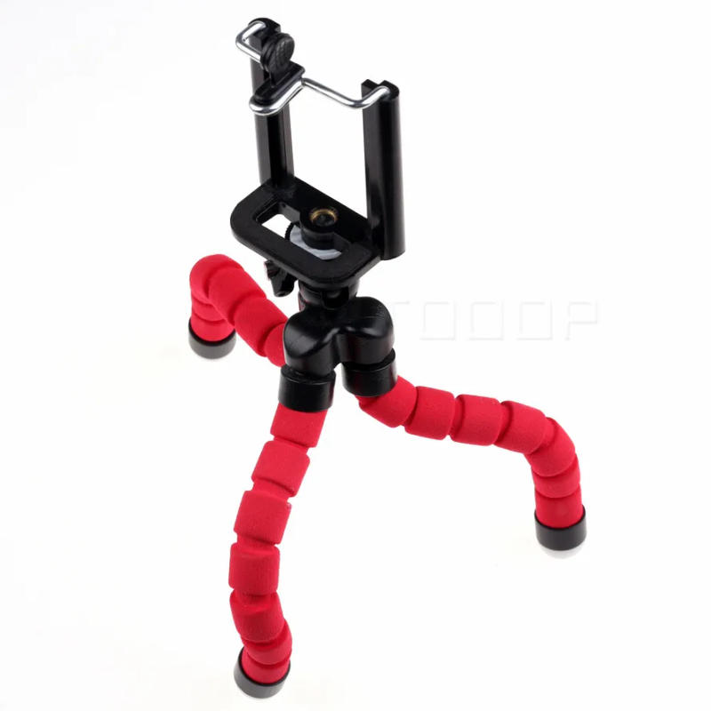 Description Picture 3 of itemMobile Cell Phone Holder Flexible Octopus Tripod Stand Holder Sponge Lazy Remote Controller Bluetooth Photo Accessories