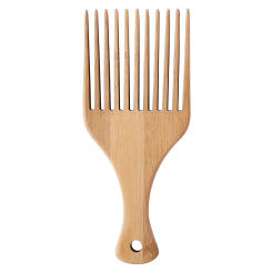 Lightweight Wide Teeth Bamboo Comb Detangler Salon Barber DIY Hair Styling Tool