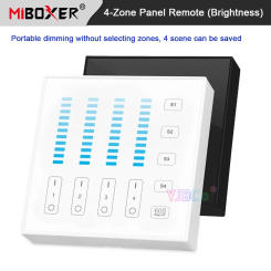 Miboxer single color dimming 4-Zone Touch Panel Remote Brightness 3V use for LED light/led Controller/Triac Dimmer/Smart switch