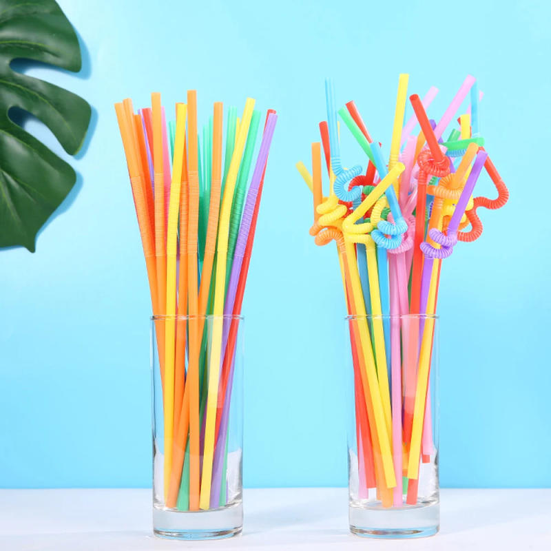 Description Picture 4 of item50/500/1000Pc Colorful Foldable Drinking Straws Juice Cocktail Beverage Straws for Party Bar Kitchen Accessory Wedding Wholesale